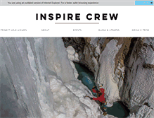 Tablet Screenshot of inspirecrew.com